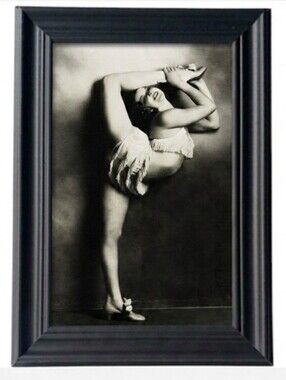 Vintage Woman Flexable Female Retro Goth Werid Strange Unsusal Oddity Vin Art